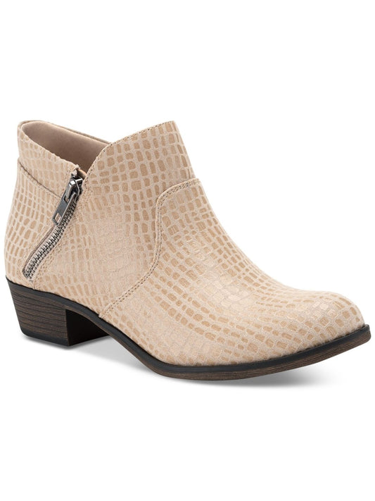 Sun + Stone Women's Abby Double Zip Booties  Color White Size 8.5W