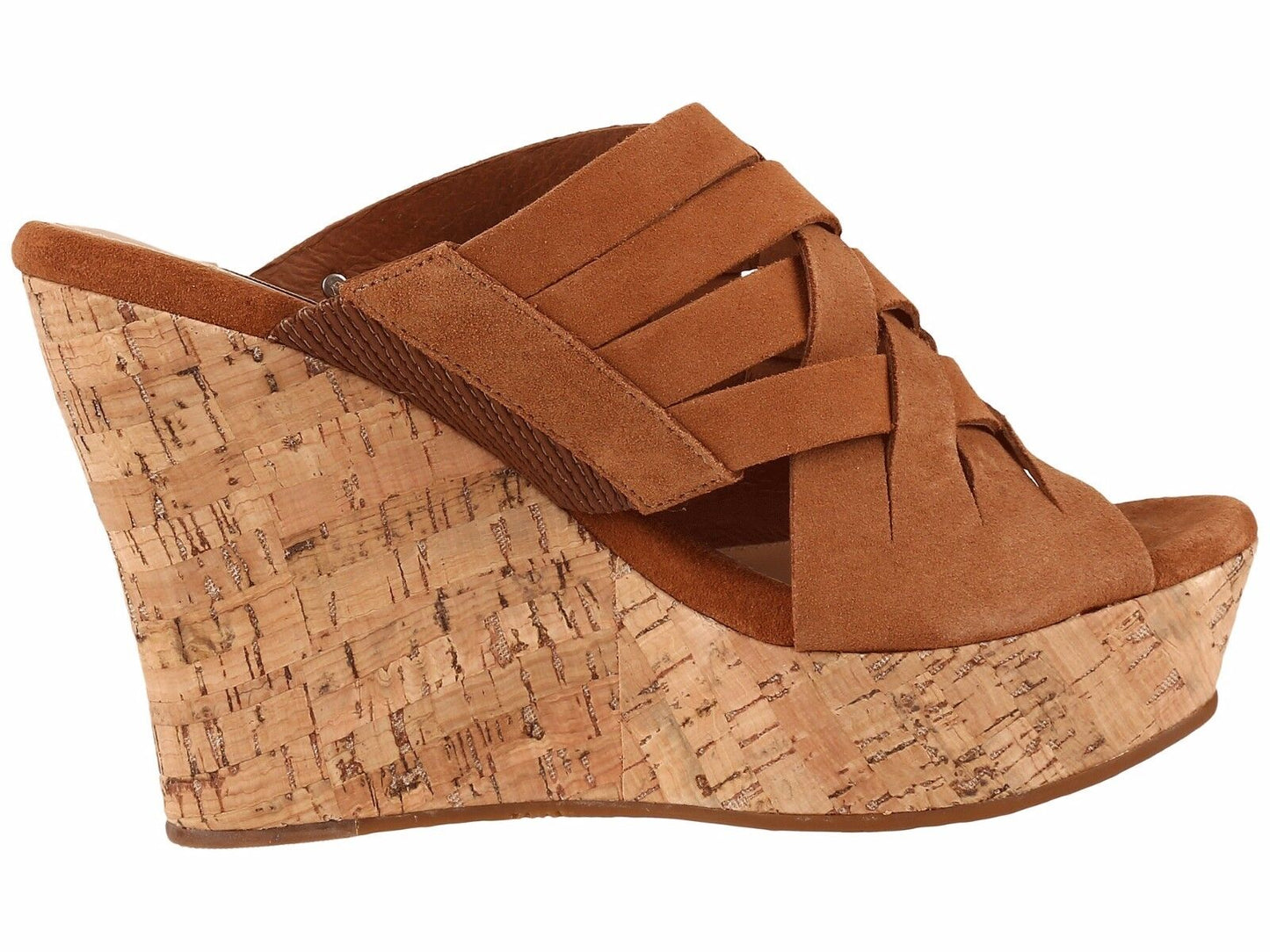 UGG Women's Marta High Wedge Sandal  Color Chestnut Size 12M