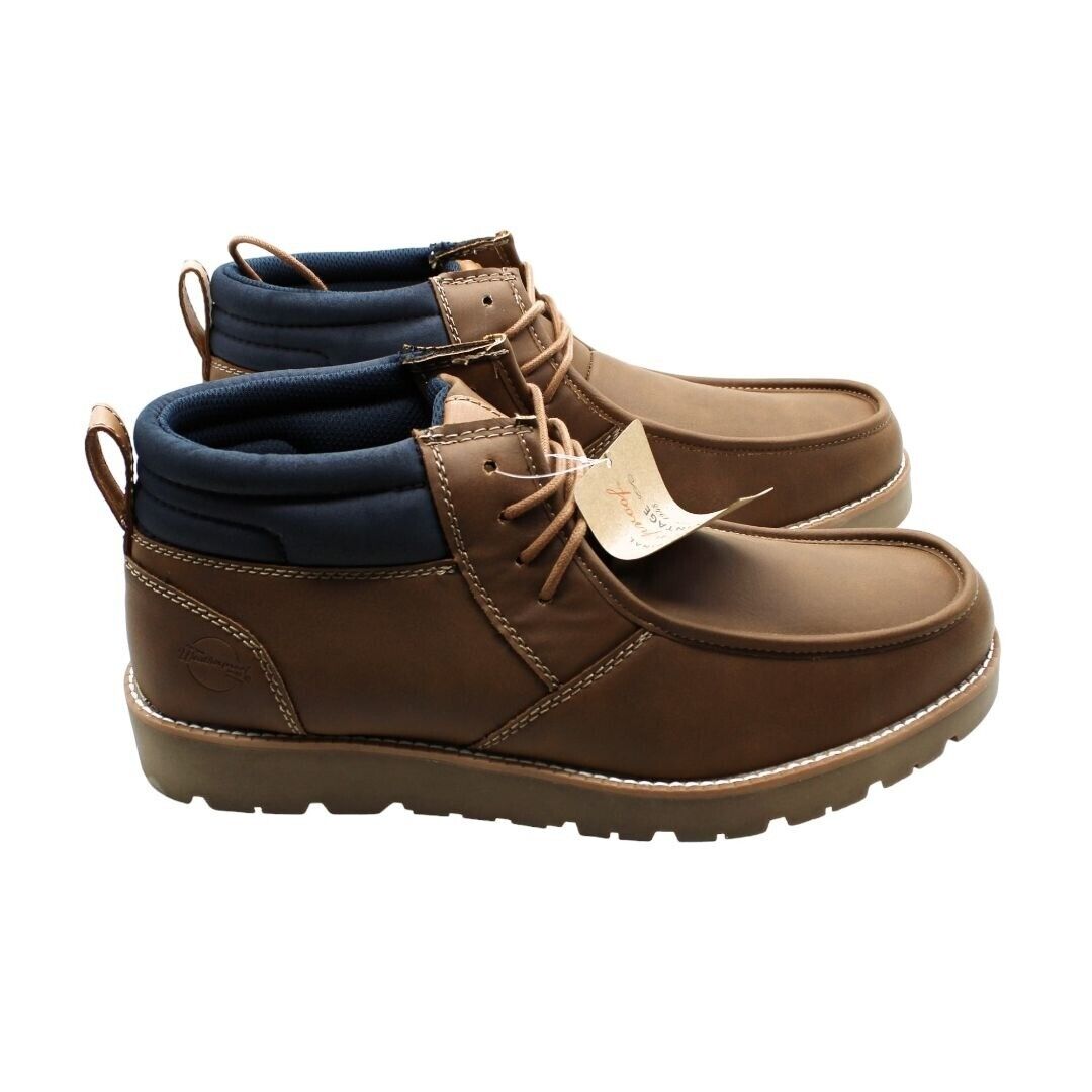 Weatherproof Vintage Men's Faux-Leather Chukka Boot  Color Tan Size 13