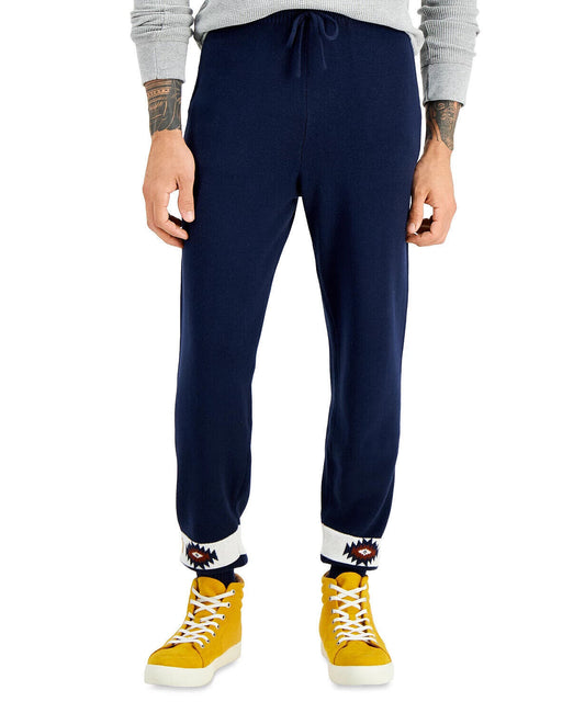 Sun + Stone Men's Matty Cotton Jogger Pant  Color Basics Navy Size L