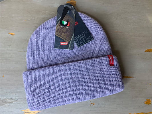 Levi's Women's Lofty Turn-Up Beanie  Color Light Purple One Size