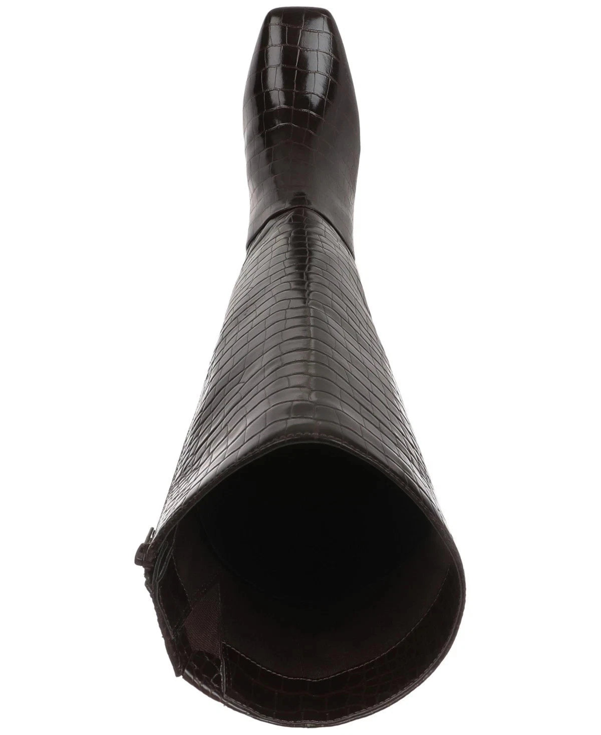 On 34th Women's Millerr Square-Toe Knee High Boots  Mahogany Croc Size 6