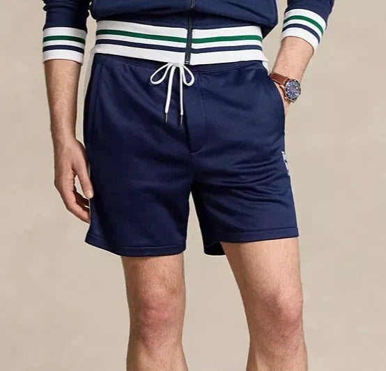 Polo Ralph Lauren Men's Athletic Fleece Shorts  Newport Navy/White Size 2XL