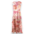 Rachel Roy Tie-Dyed Maxi Dress  Color Pink Combo Size 2