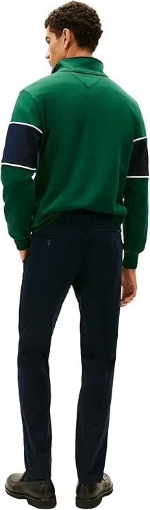 Tommy Hilfiger Men's Straight-Fit Chino Pants  Navy Blaze W34xL32