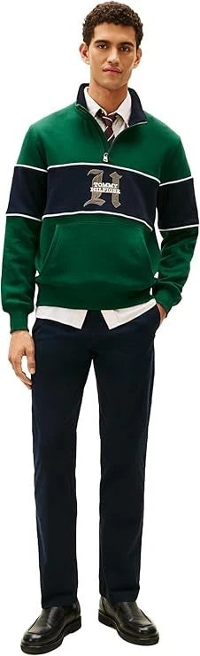 Tommy Hilfiger Men's Straight-Fit Chino Pants  Navy Blaze W34xL32