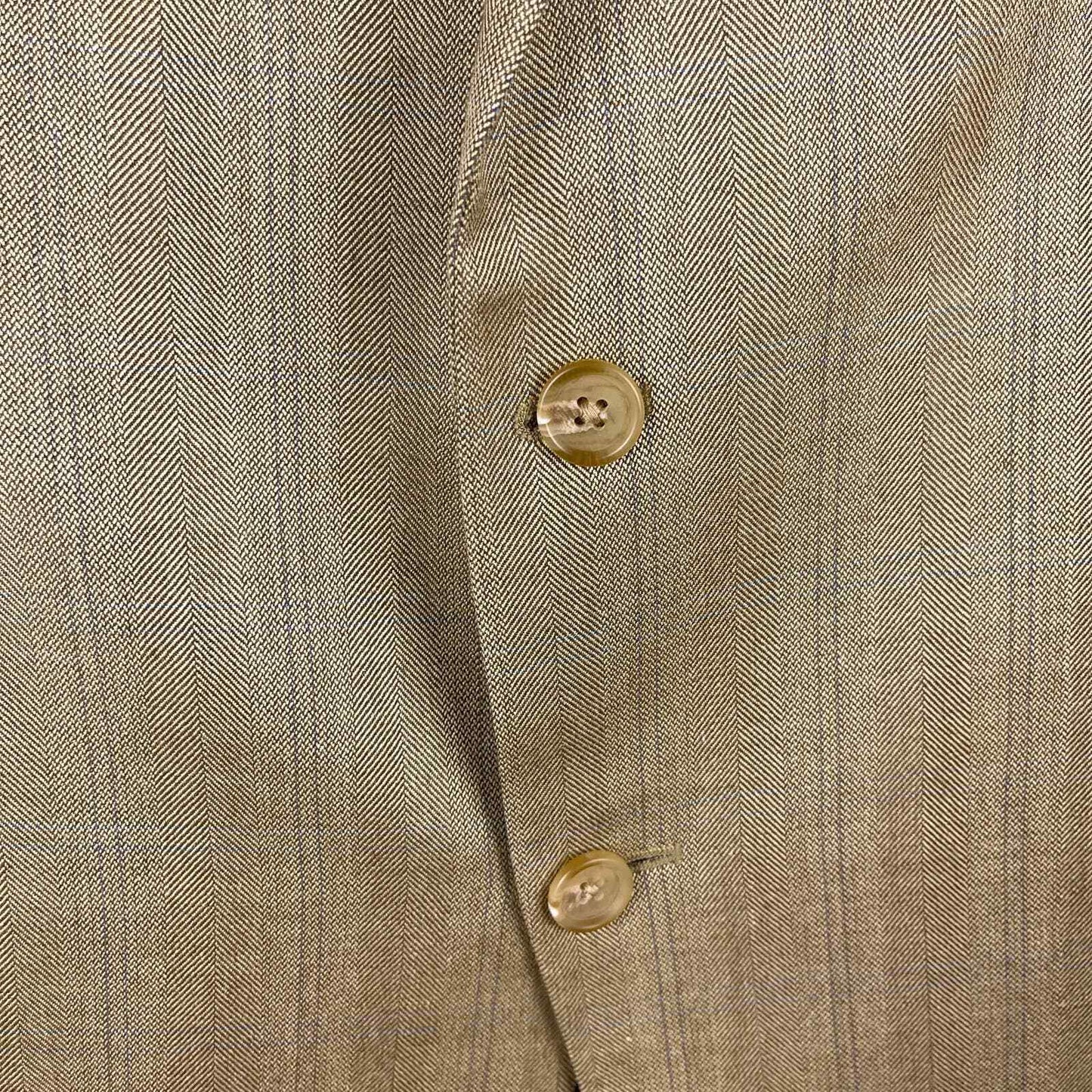 Lauren Ralph Lauren Men's Latrobe Silk Wool Sports Coat  Color Brown/Creme Herringbone Size 50R