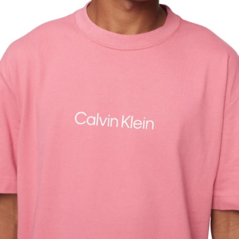 Calvin Klein Men's Logo Graphic T-Shirt  Rapture Rose Size L