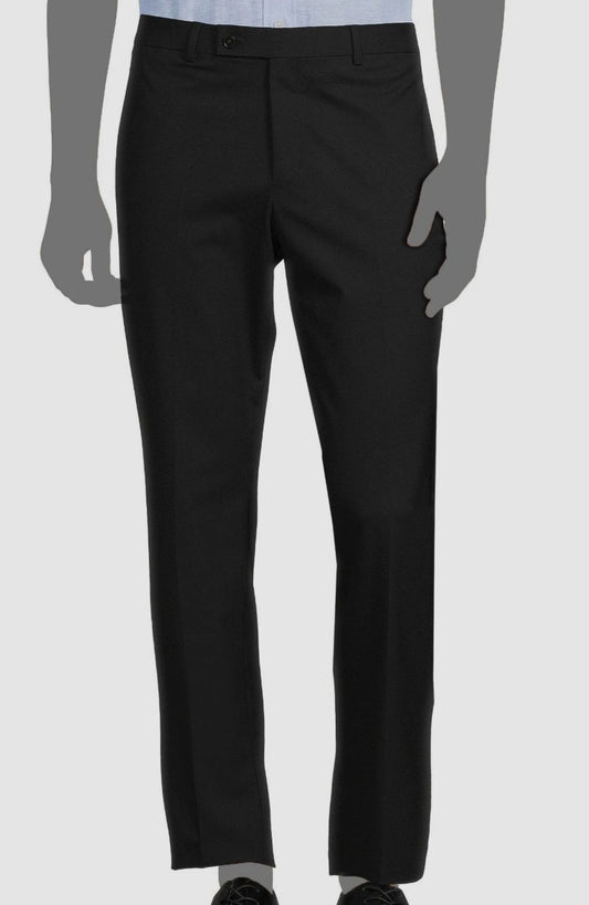 Lauren Ralph Lauren Men's Classic-Fit Solid Flat-Front Pants  Color Black Solid W36xL30