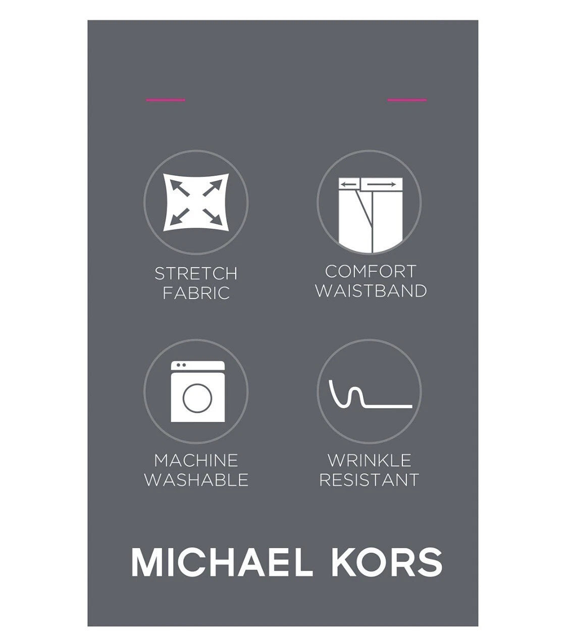 Michael Kors Men’s Business Professional Dress Pants  Black W32xL32