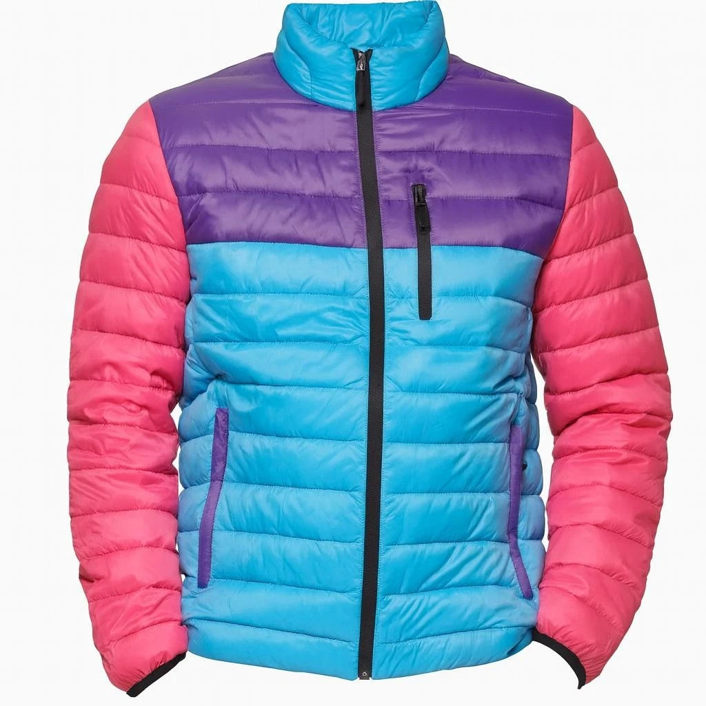 Club Room Men's Packable Quilted Jacket  Pink Multi Size XL