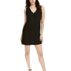 FoxieDox Women's Lina Scalloped A Line Dress  Color Black Size M