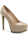 Thalia Sodi Women's Stasia Slip-On Stasia Stiletto Pumps  Color Nude Patent PU Size 10M