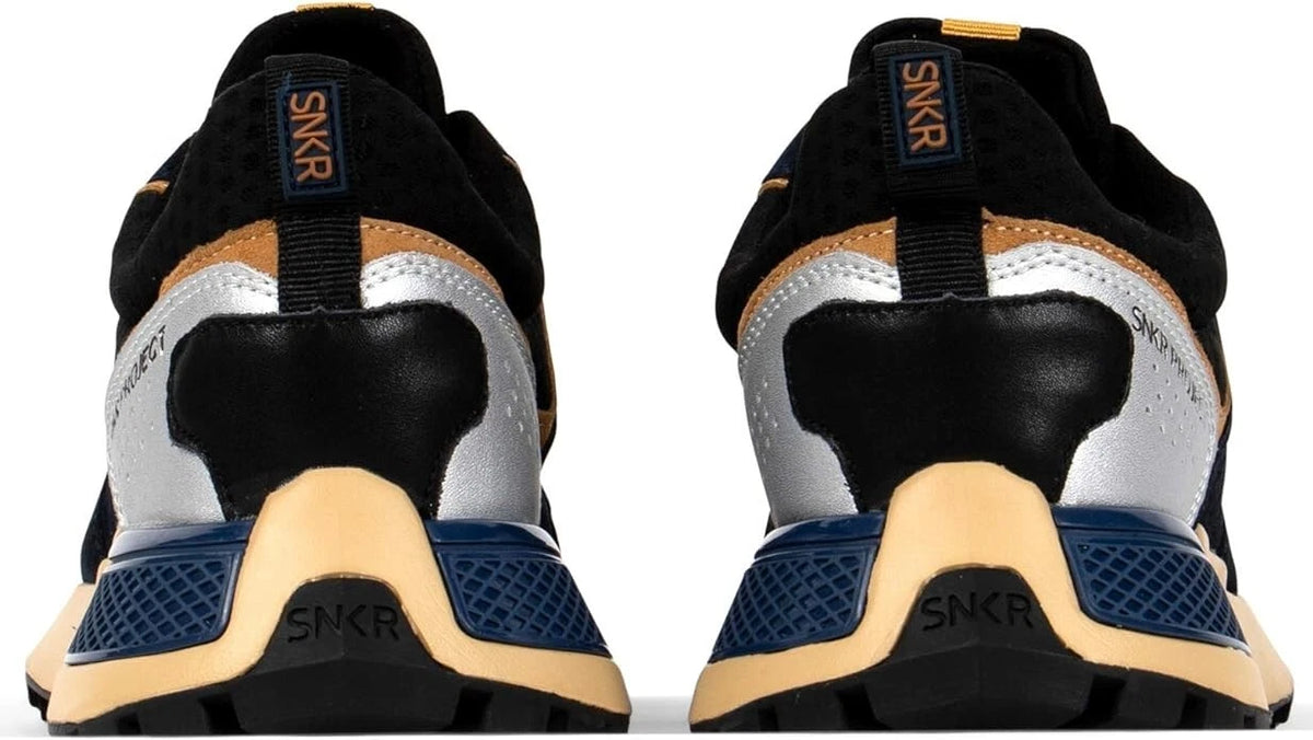 SNKR PROJECT Men’s Duane Sneakers Navy Yellow Size 9