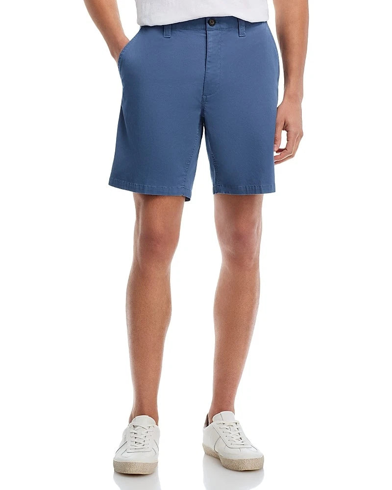 Michael Kors Men's Signature Stretch-Cotton 8" Shorts  Dark Chambray Size 34