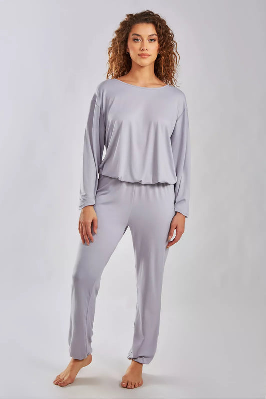 iCollection Ferris Modal Jogger PJ Sleep Pant  Gray Size XL