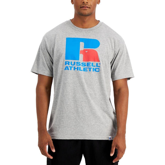 Russell Athletic Men's Lawrence Logo Graphic T-Shirt  Color Gray Heather Size M