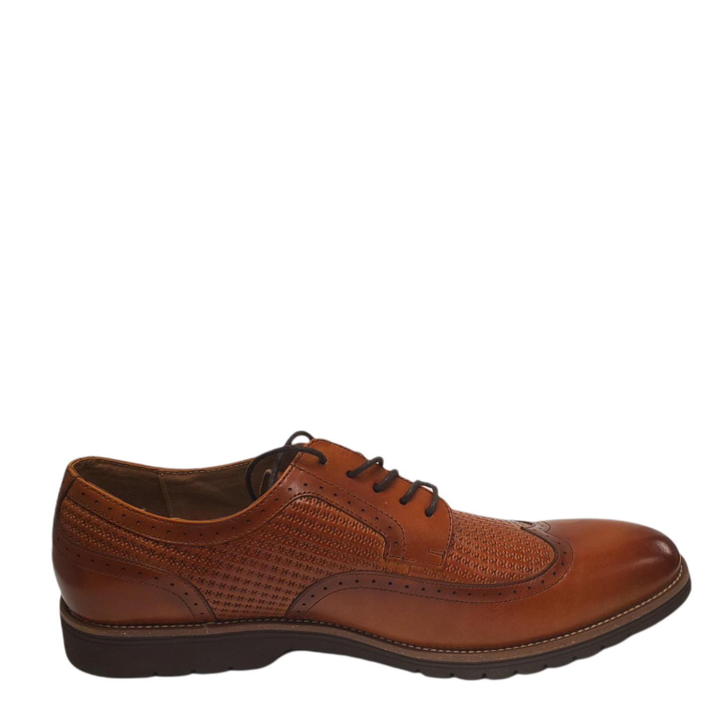 Stacy Adams Men's Emerick Wingtip Oxfords  Color Leather Tan Size 10M