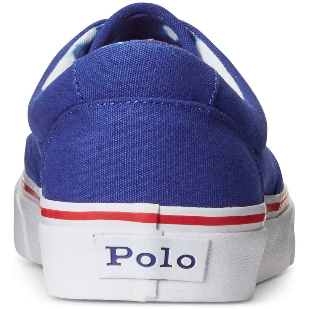 Polo Ralph Lauren Men's Keaton Canvas Sneakers  Color Hrt Royalred Size 9.5