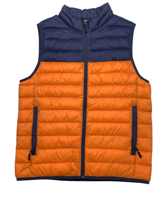 Club Room Men's Quilted Packable Puffer Vest  Orange Size 2XL