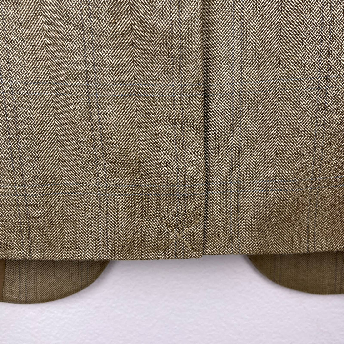 Lauren Ralph Lauren Men's Latrobe Silk Wool Sports Coat  Color Brown/Creme Herringbone Size 50R