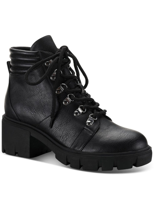 Sun + Stone Women's Ruthee Lug Sole Booties  Color Black Size 5.5M