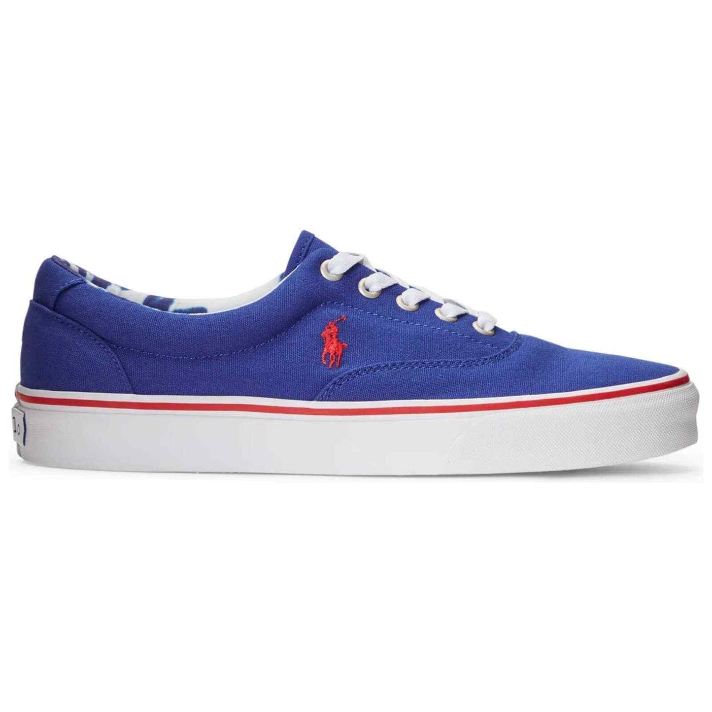 Polo Ralph Lauren Men's Keaton Canvas Sneakers  Color Hrt Royalred Size 9.5