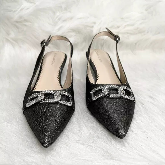 Charter Club Women's Griggs Evening Pumps  Color Pewter Metallic Size 9M