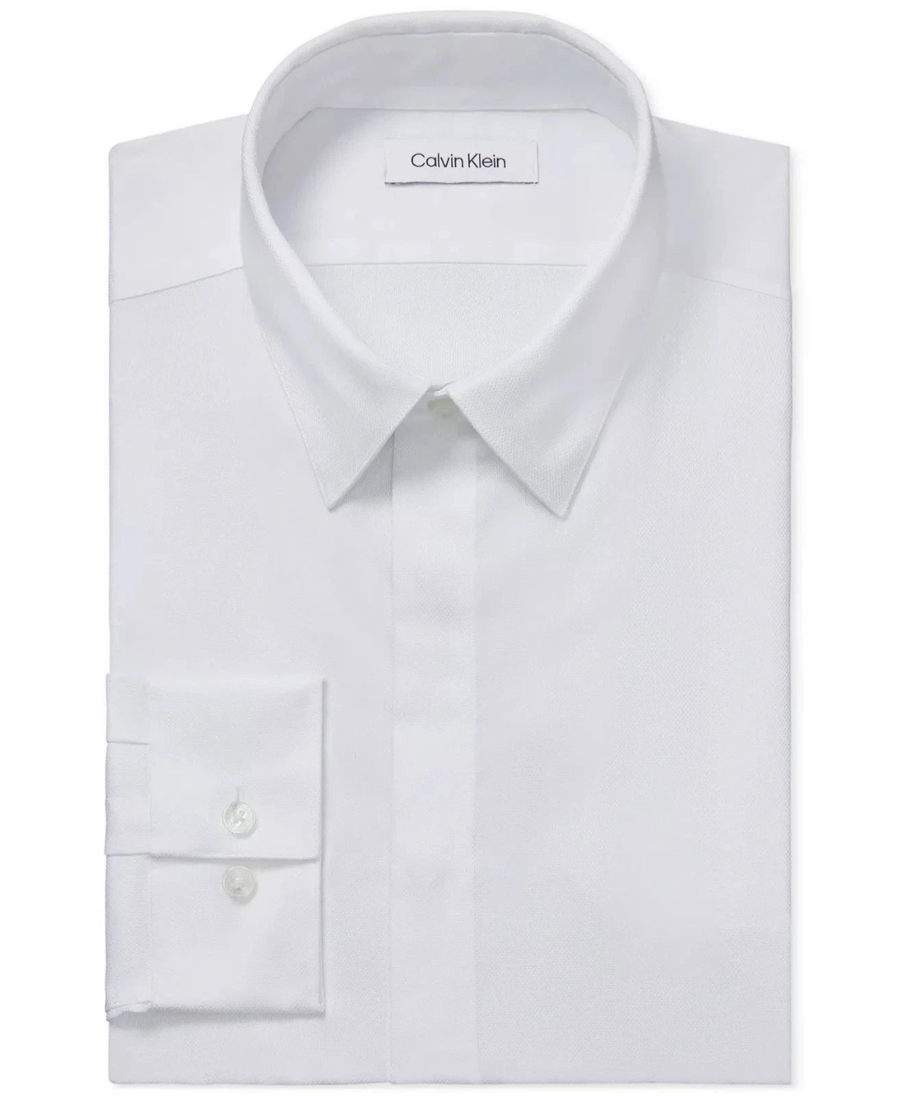 Calvin Klein STEEL+ Men's Slim-Fit Dress Shirt&nbsp;  White 15.5 32/33