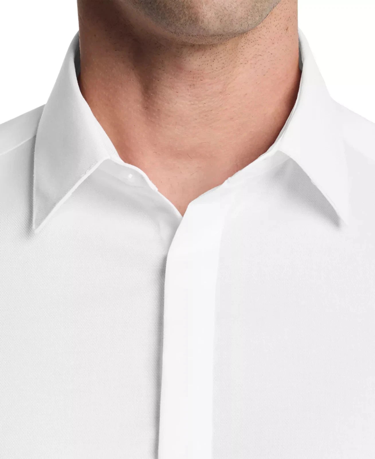 Calvin Klein STEEL+ Men's Slim-Fit Dress Shirt&nbsp;  White 15.5 32/33