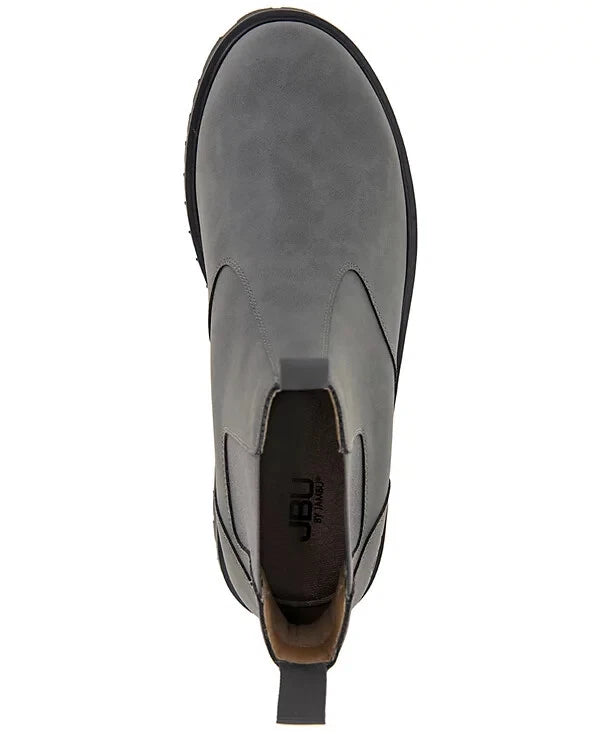 JBU Men's Kai Slip & Water-Resistant Chelsea Boots  Grey Size 10