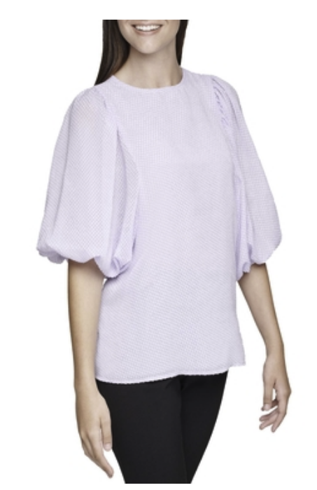 Calvin Klein Women's Balloon-Sleeve Top Blouse  Color Spray Size M