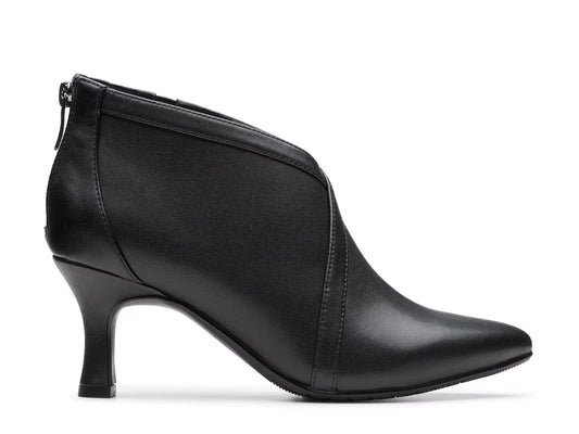 Clarks Women's Kataleyna Sol Boots  Black Leather Size 7