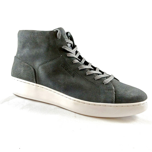 Calvin Klein Men's Frey High-Top Suede Fashion Sneakers  Color Gray Size 13M