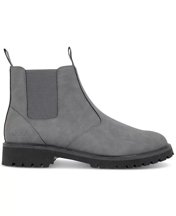 JBU Men's Kai Slip & Water-Resistant Chelsea Boots  Grey Size 10