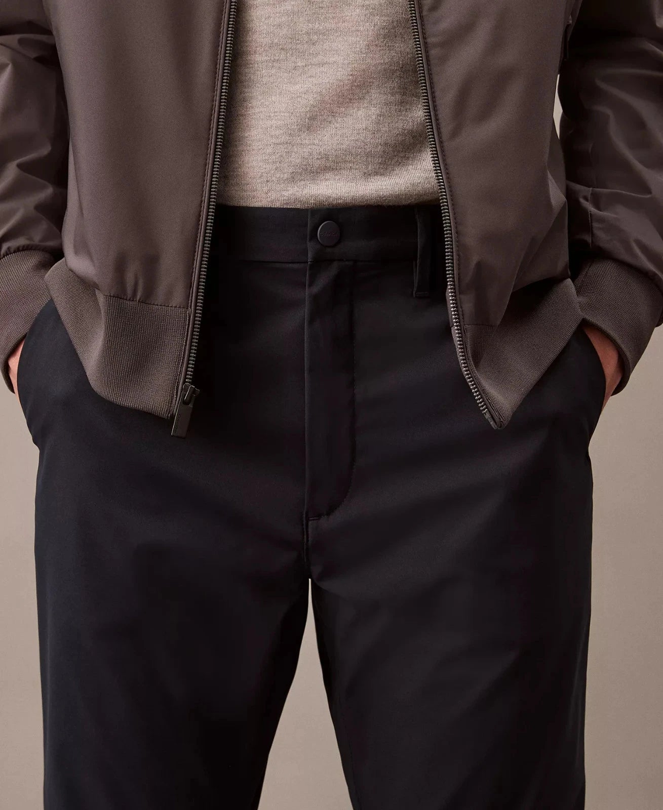 Calvin Klein Men's Slim-Fit Modern Stretch Chino Pants   Sky Captain W31xL32