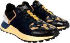 SNKR PROJECT Men’s Duane Sneakers Navy Yellow Size 9