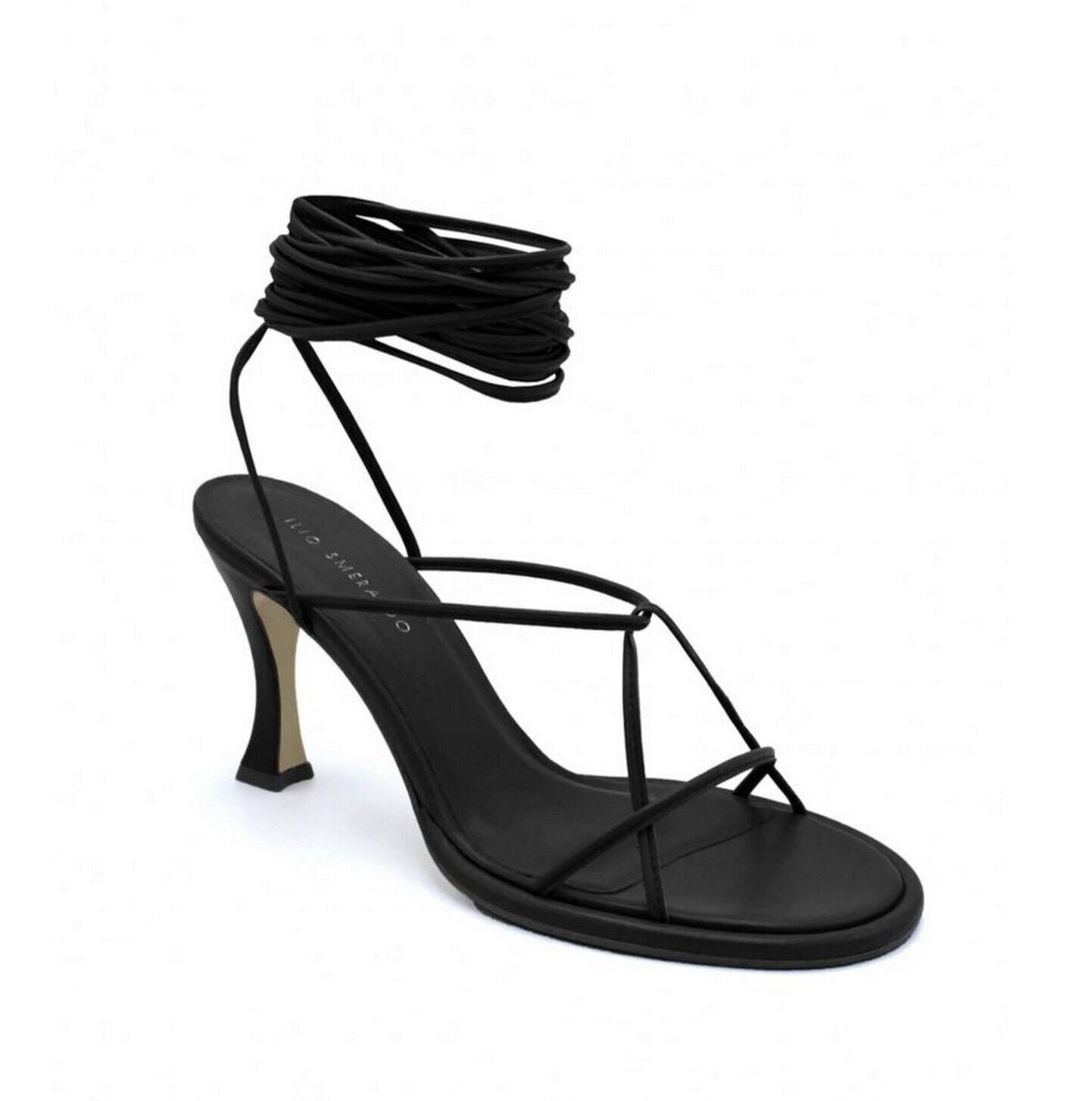 ILIO SMERALDO Ilenia 02 STRAPPY SANDAL  Color Black Size EU 39/US 8