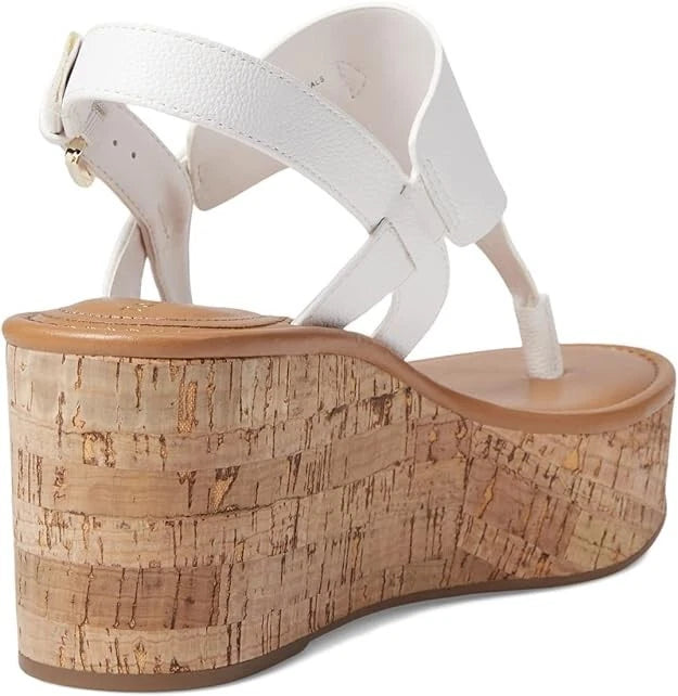 Tommy Hilfiger Women's Vani Wedge Sandal  White Size 8.5