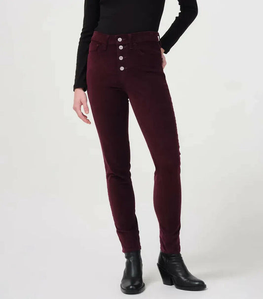 Levi's Women's 721 Corduroy Button-Fly Jeans  Color Malbec Luxe Cord Size 25R W25xL30