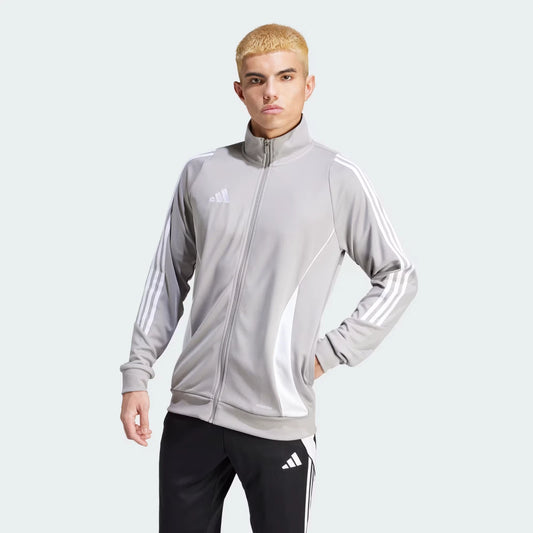 adidas Men's Tiro 24 Aero Ready Full Zip Gray Training Jacket  Gray Size S