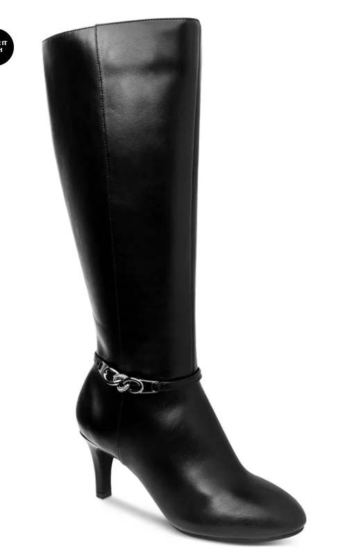 Karen Scott Women's Hanna Dress Boots  Color Black Size 8.5M