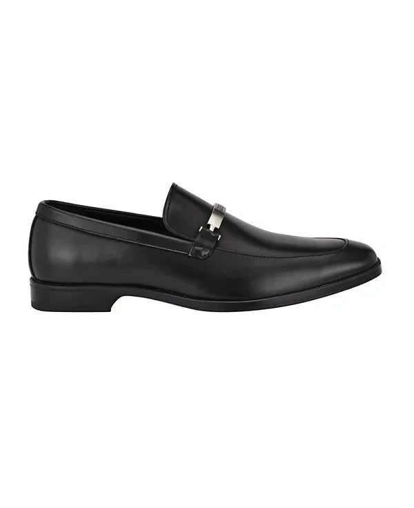 GUESS Men's Herzo Slip On Ornamented Dress Loafers  Black Size 9