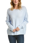 Vince Camuto Women's Long Sleeve Extend Shoulder Sweater  Color Frozen Size L