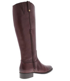 INC International Concepts Fawne Leather Knee-High Riding Boots  Color Merlot Size 5.5M