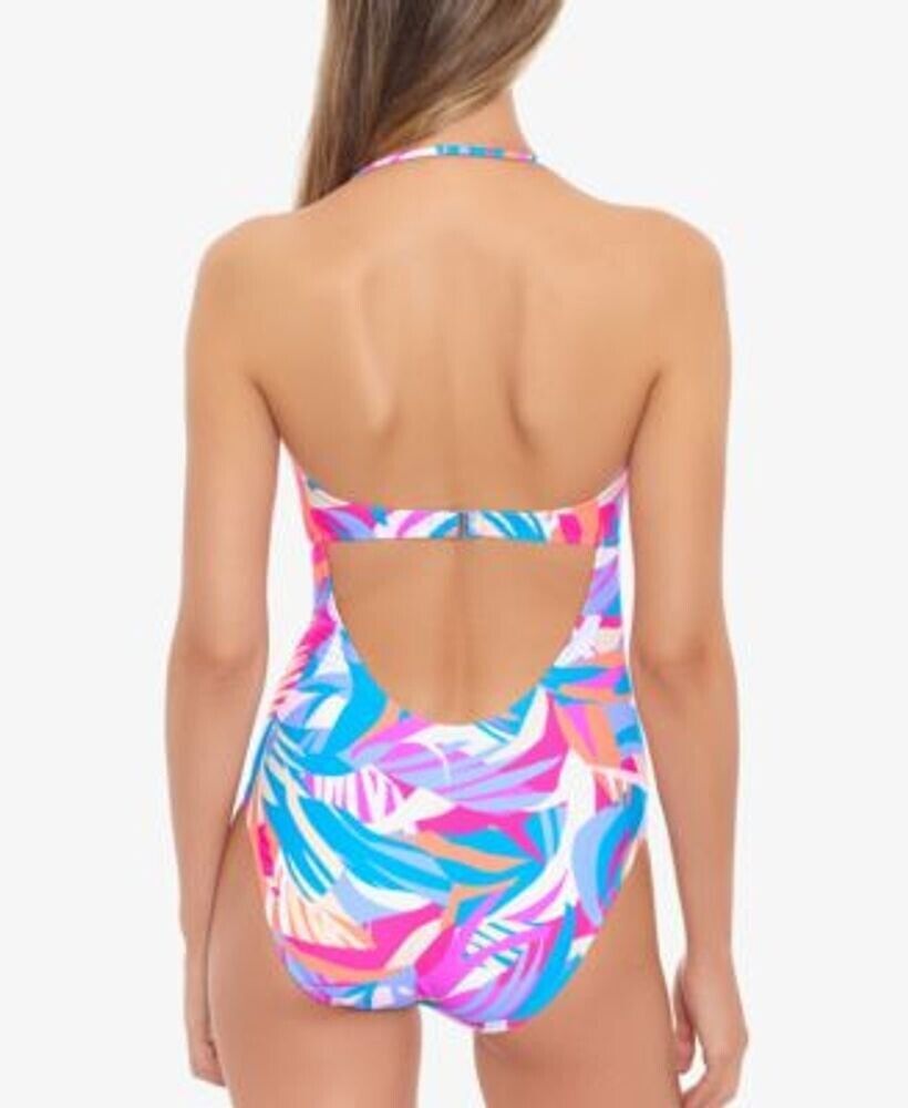 Salt Cove Juniors ropical Breeze Knotted One-Piece Swimsuit  Multicolor Size XS