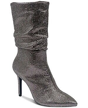 Thalia Sodi Women's Raquell Mid-Calf Booties  Color Pewter Blg Size 6M