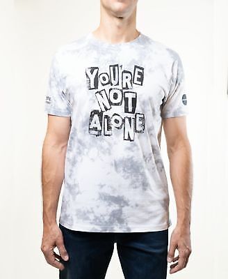 Lazer Men's Tie Dye Charity T-Shirt  Color Gray Size L