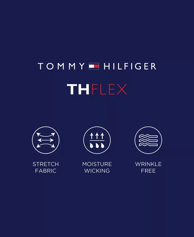 Tommy Hilfiger Men's Slim-Fit THFlex Dress Shirt Light Pink 16.5 32/33