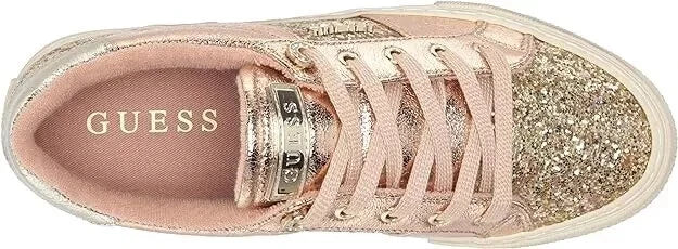 GUESS Women's Loven Fashion Sneakers  Gold 710 Size 6